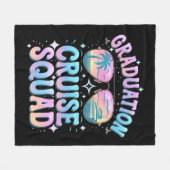 卒業クルーズスクワッドクルージング船レトロ フリースブランケット (正面(横))