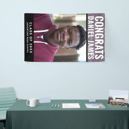 卒業クールおめでとうフォトパープルブリック2023 横断幕 (トレードショー)