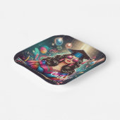 卒業クールガールディスコパーティーカスタム ペーパープレート (傾斜あり)