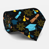 卒業クールテーマブラック ネクタイ (ロール)