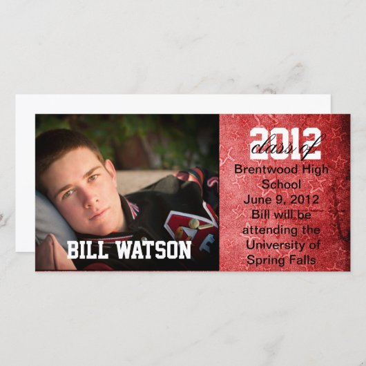 卒業クール発表 案内状 (正面/裏面)