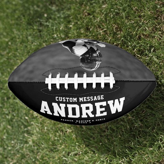 卒業クール誕生日モダンギフト写真 アメリカンフットボール