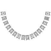 卒業グラムシルバーあなたのクラスを作成 バンティングフラッグ (全)