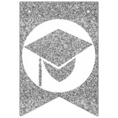 卒業グラムシルバーあなたのクラスを作成 バンティングフラッグ (第1の旗)