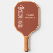 卒業グリッター年 ピックルボールラケット (裏面)