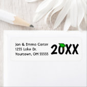 卒業グリーンキャップと金ゴールド房 ラベル (インサイチュ)