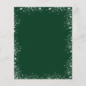 卒業グリーンシルバーの予算案の招待状 チラシ (裏面)