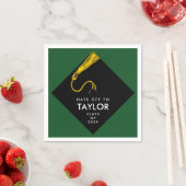 卒業グリーン2025 スタンダードカクテルナプキン (インサイチュ)