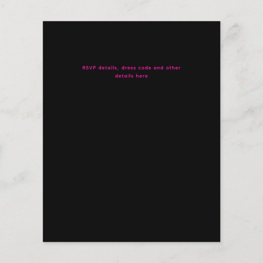 卒業グローパーティーインビタシオンフィエスタデニオン (裏面)