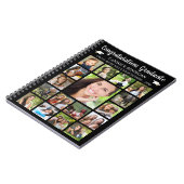 卒業ゲストブックのメモリブック写真コラージュ ノートブック (左側)