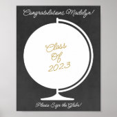 卒業ゲストブック代替カスタムポスター ポスター (正面)