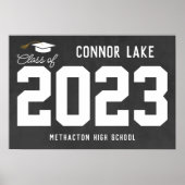 卒業ゲストブック代替署名可能ポスター ポスター (正面)