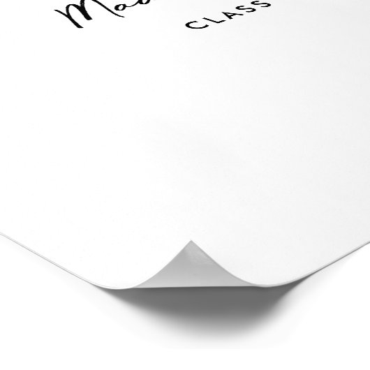 卒業ゲストブック代替署名可能ポスター ポスター (角)