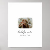 卒業ゲストブック代替署名可能ポスター ポスター (正面)