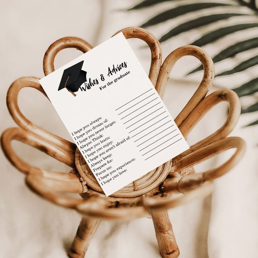 卒業ゲームのアドバイスと希望 招待状