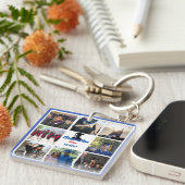 卒業コラージアクリパーソナライズされたルキーチェーン キーホルダー (正面右)