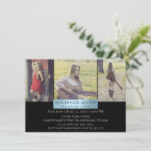 卒業コラージュ |ライトブルークールグラード3写真 招待状 (スタンド正面)