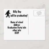 卒業サスカッチ 案内ポストカード (裏面)