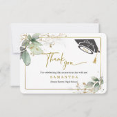 卒業サンキューカードのパーソナライズ 招待状 (正面)
