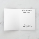 卒業サンキューカードシルエット帽子トス サンキューカード (内部)