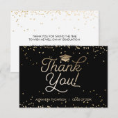 卒業サンキューカードシンプル-エレガント, 招待状 (正面/裏面)