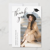 卒業サンキューカードホワイトアーチ サンキューカード (正面)