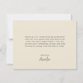 卒業サンキューカード サンキューカード (裏面)