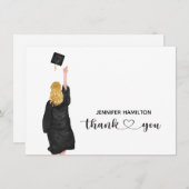 卒業サンキューカード ノートカード (正面/裏面)