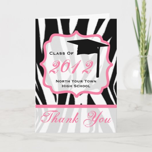 卒業サンキューカード- 2012年ゼブラクラス サンキューカード (正面)