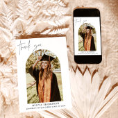 卒業サンキューカード、Arch Photo Thank You 招待状