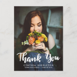 卒業サンキュータイポグラフィ写真 ポストカード
