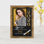 卒業サンキューチータープリント2025写真 カード (黄色い花)