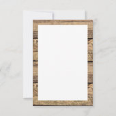 卒業サンキューフォトカントリー素朴ウッド サンキューカード (裏面)