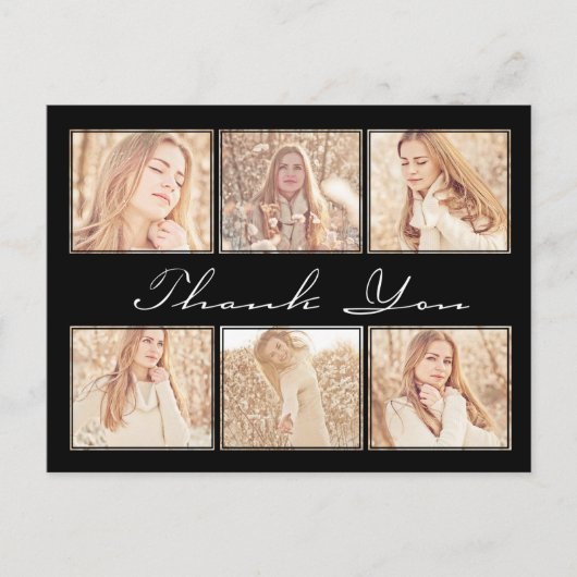 卒業サンキューフォトフレームはがき ポストカード (正面)