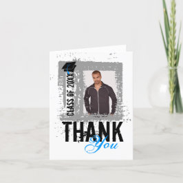 卒業サンキュー空白のカードの写真の追加 サンキューカード