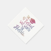 卒業シガーリーックスタイリッシュレインボーグリッター スタンダードカクテルナプキン (角)