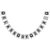 卒業シックなシルバーあなたのクラスを作成 バンティングフラッグ (全)