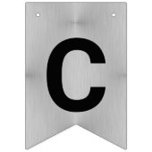 卒業シックなシルバーあなたのクラスを作成 バンティングフラッグ (第2の旗)