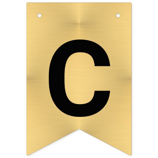 卒業シック金ゴールドあなたのクラスを作成 バンティングフラッグ (第2の旗)