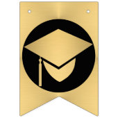 卒業シック金ゴールドあなたのクラスを作成 バンティングフラッグ (第1の旗)