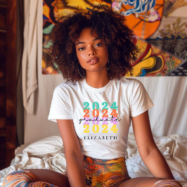 卒業シニアクラストレンディーカスタムの学位名 Tシャツ