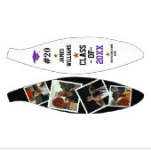 卒業シニア名前をカスタムする、ナンバー&4写真 ミニバスケットボール (パネル)