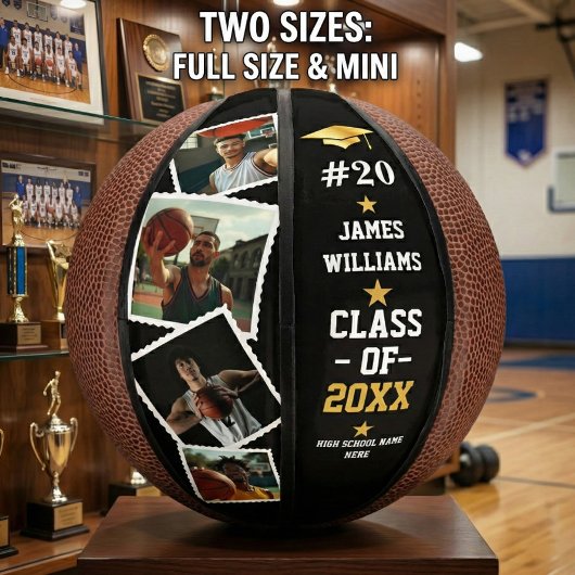 卒業シニア名前をカスタムする、ナンバー&4写真 ミニバスケットボール