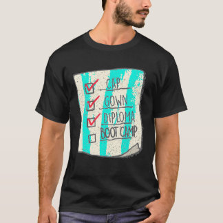 卒業シャツブートキャンプチェックリストtシャツ tシャツ