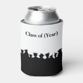卒業シルエットまたは懇親会クーラーボックス 缶クーラー (缶正面)
