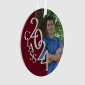 卒業シルバーとブルゴーニュ2024の写真 オーナメント (正面)