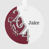 卒業シルバーとブルゴーニュ2024の写真 オーナメント (裏面)