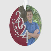 卒業シルバーとブルゴーニュ2024の写真 オーナメント (正面)