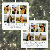 卒業シンプルエレガント卒業写真 メタルオーナメント