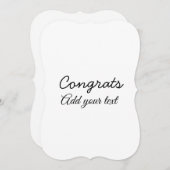 卒業シンプルミニマルおめでとうございます (正面/裏面)